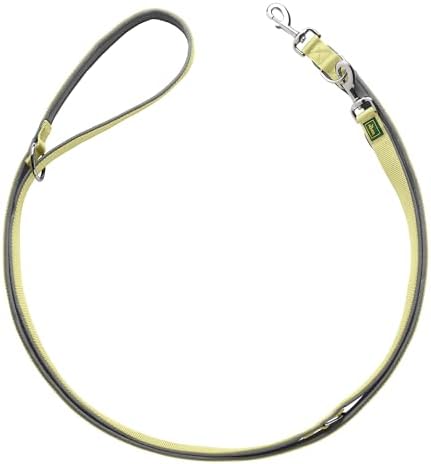Hunter Verstellbare Führleine NEOPREN, Farbe: Matcha/grau, strapazierfähiges Nylon, 3-fache Verstellmöglichkeit, weiche Neoprenpolsterung, ideal für Alltag und Training, Größe: 15/