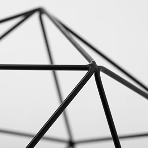 Torre & Tagus Polygon Iron Frame Decor Ball, Large, Black #TOP3