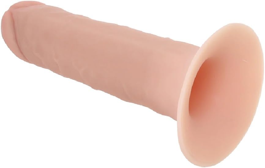 Fantasy Elite 8 Inch Hollow Strap-on with Harness and Lube - White | Erectile Dysfunction Aid | Harness Compatible Strap-on Dildo | Realistic Dildos
