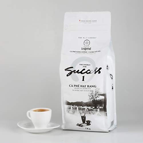 Image of TRUNG NGUYEN LEGEND Coffee Bean Legend Success 2, 35.27 Oz Bag, Full-City Roast, Balanced Taste, Robusta & Arabica Vietnamese Energy Coffee Beans - Specialized for Ice Coffee