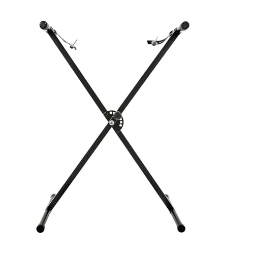Image of Kadence Heavy-Duty, Single X Adjustable Piano Keyboard Stand with Locking Straps (NK12 Single Braced)