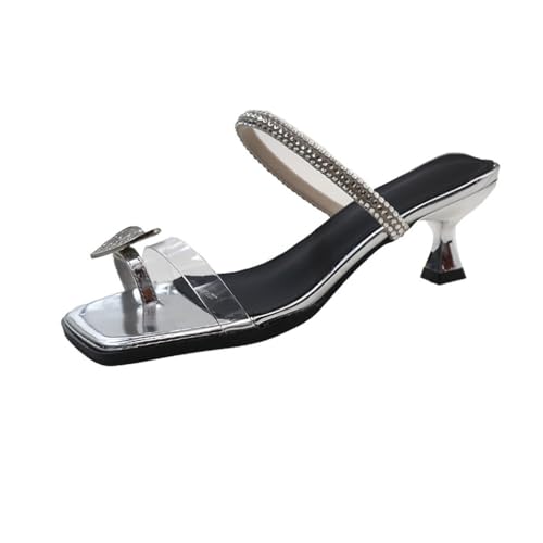 HBJWOV Thin Heeled Sandals for Women's Temperament High Heeled Sandals