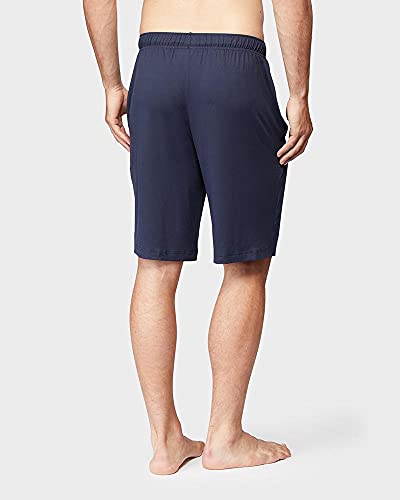 32 Degrees Cool Mens Knit Wicking Lounge Sleep Short, Navy, Large #TOP2