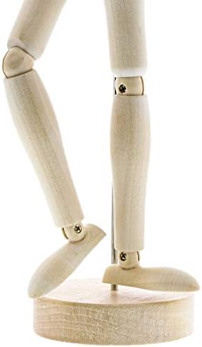 Wooden Human Mannequin - Wooden Drawing Model Sectioned Posable - 13 Inch by Le Juvo