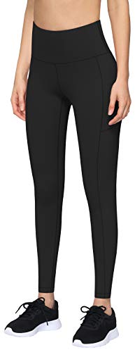 Image of Fengbay High Waist Yoga Pants, Pocket Yoga Pants Tummy Control Workout Running 4 Way Stretch Yoga Leggings