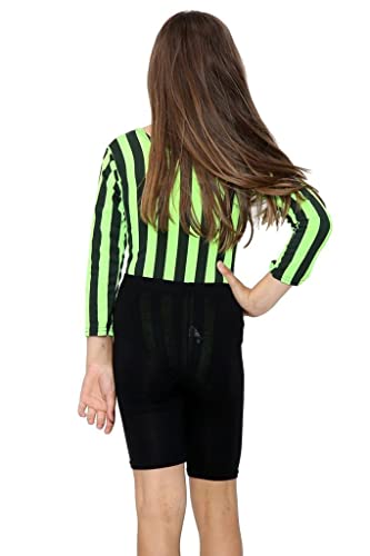 Justaucorps de danse à rayures verticales pour filles actives - 3