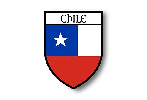 Akachafactory Autocollant Sticker Voiture Moto Blason Ville Drapeau Chili chilien