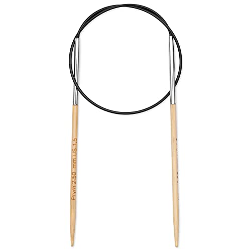 Prym - Prym 1530 Bamboo Circular (40cm, 2.50mm) Needle - 5 Pieces, Natural - Image 2