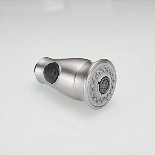 Weirun Replacement Sprayer Pull Out Tap Spray Nozzle Head For Kitchen Sink Pull-Down Faucet, Brushed Nickel #TOP6