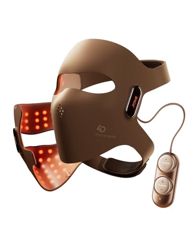 JOVS 4D Laser Light Therapy Mask Red Light Therapy for Face with 4 Different Wavelength Adopted FPT Concentrated Technology 3 Modes Portable Face Mask for Anti-aging