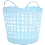 BESTOYARD Laundry Basket with Handles 13.38X12.99X10.23 Inch Plastic Dirty Clothes Storage Bin for Home Organization Bathroom Bedroom Living Room