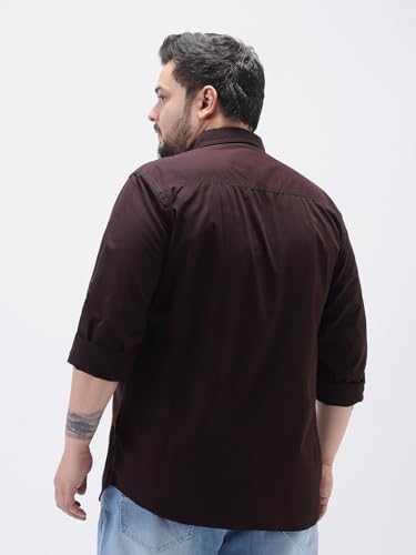 Image of Urbano Plus Men's Cotton Full Sleeve Regular Fit Casual Solid Shirt