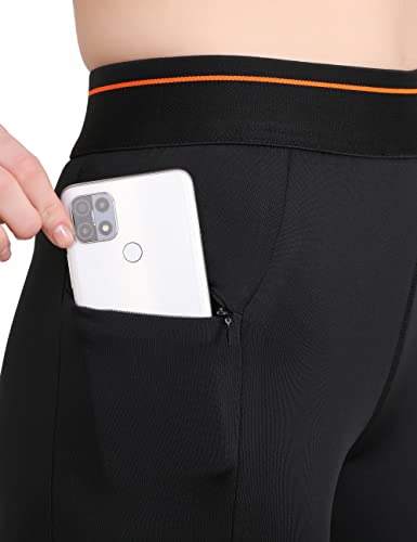 Image of NEVER LOSE Compression Shorts Women Compression Underwear for Women Athletic Shorts with Pockets,Running Workout Fitness Shorts