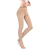 SWOLF Compression Pantyhose Women Men, Open Toe 20-30 mmHg Gradient Firm Support Compression...