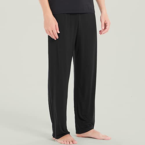 LazyCozy Bamboo Viscose Men's Pajama Pants with Pockets Soft Lightweight Lounge Pants4