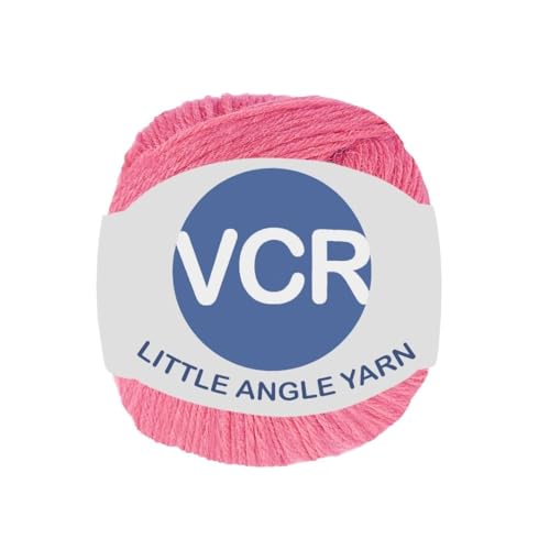 Image of VCR 4 Ply Rose Pink Little Angle Yarn, 25 Grams, 92 Meters Length, 100% Acrylic Soft Baby Knitting Yarn for Crochet, Newborn Sweaters, Soft Baby Socks, Mittens and Leggings, Pack of 1