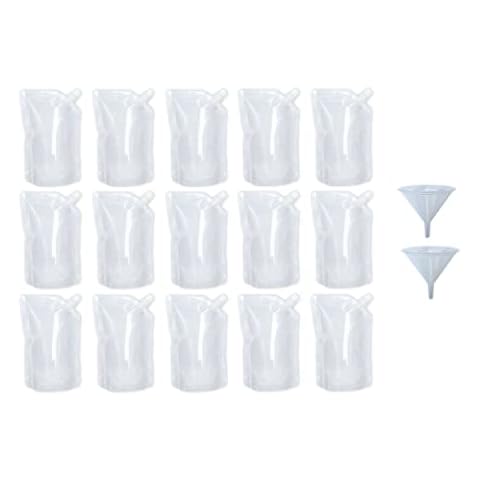 15 Reusable 420ml Drink Pouches for Festivals Cover