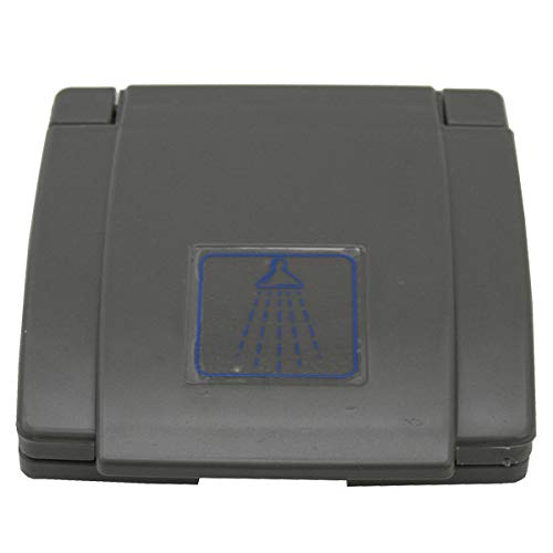 Couvercle de rechange pour prise d'eau extérieure - Clapet d'alimentation - Pour camping-car, caravane, douche - Gris