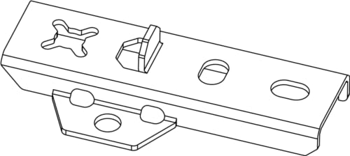 DILA 2 / 22 mm Universal Terrassenverbinder-Set | Edelstahl SCHWARZ | Terrassenbefestigung (200 Stk.)