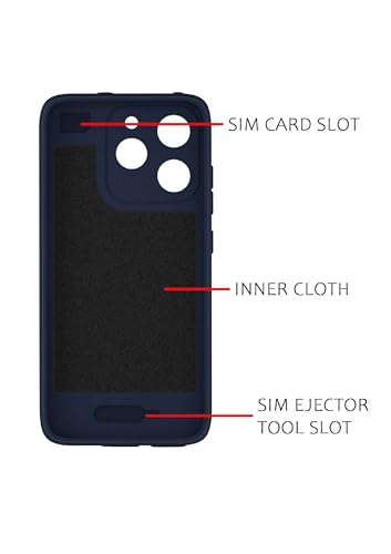 Image of amazon basics Back Cover for Realme 15T 5G Soft Matte Silicone Mag-Safe Design (Mag-Safe Not Support) Camera Protection | Slim Fit Bumper Cover (Blue)