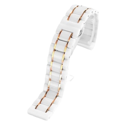 Bracelet montre céramique et acier inoxydable anti-allergie résistant eau pour femme homme