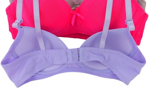 Image of ToBeInStyle Women's Pack of 6 Padded Assorted Styles Supportive Bras Cup Size - A to DDD