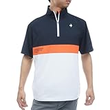 [ルコックスポルティフゴルフ] 花粉対策ハーフジップ半袖アウター LG6SWB80M_WH00_L