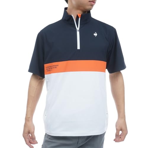 [ルコックスポルティフゴルフ] 花粉対策ハーフジップ半袖アウター LG6SWB80M_WH00_LL