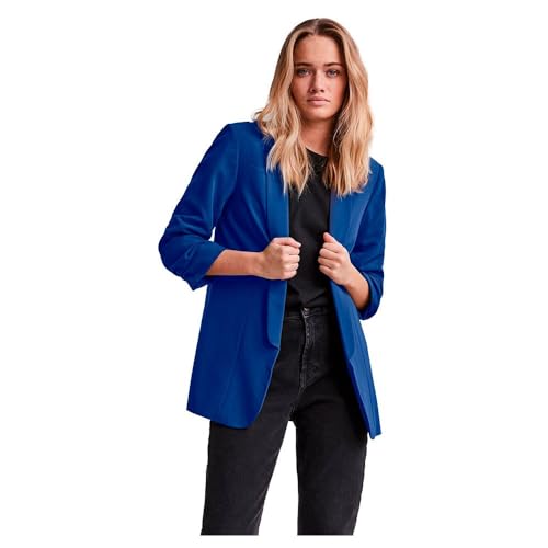 PIECES Damen Pcboss Noos 3/4 Blazer, Mazarine Blue ,XXL