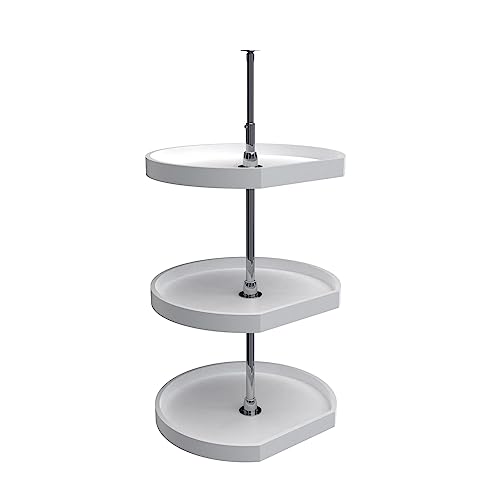 REV-A-SHELF Polymer D-Shaped 3-Shelf Lazy Susans for 38