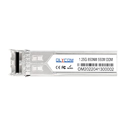 Image of 1.25G SFP 1000Base-SX 850nm Industrial MMF Multimode up to 550m Duplex LC DDM for Outdoor Use (1Pack)