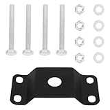 GAROZATION Masthalterung für Solarbeleuchtung aus Eisen mit 8mm Gewindedurchmesser Einfache Installation und Stabile Befestigung für Straßen und Gärten Halterung für Solarpanel und Strahler