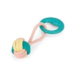 Petface (Little Petface) Rope Ball Dog Toy with Handle, Interactive Teething Toy for Puppies and Small Dogs (Pack of 1)