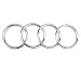 Modification de Voiture Décoration Pour Audi A3 8V S3 2014 2015 2016 2017 2018 2019 Berline 4 Pièces En Alliage D'aluminium Anneau Ventilation Couverture Autocollants Accessoires Intérieurs Voiture Ga