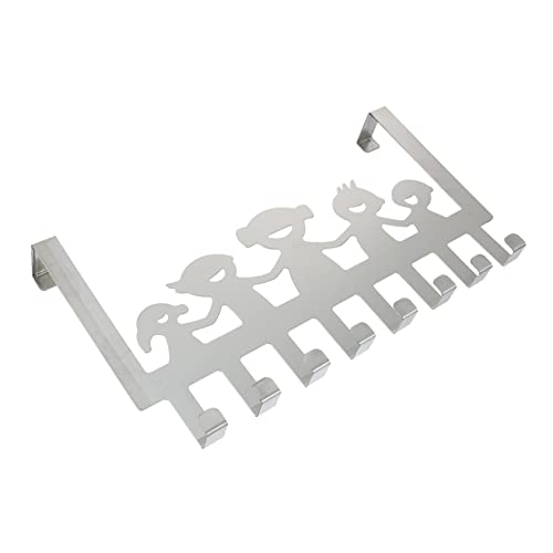 HOUDERCO Punch Storage Row Hooks Door Storage Rack Home Row Hook Hanging Row Hook for Hat Coat Handbags