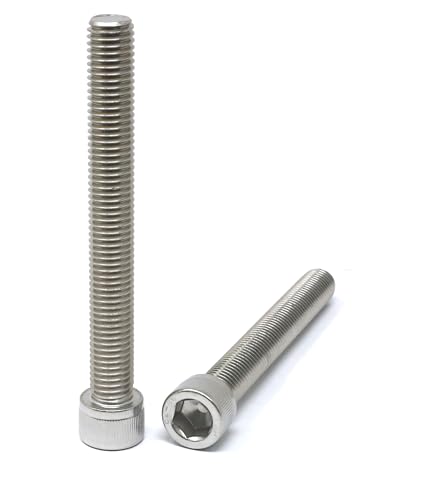 Image of iexcell 2 Pcs M14 x 120mm Thread Pitch 2 mm Stainless Steel 304 Hex Socket Head Cap Screws Bolts Kit