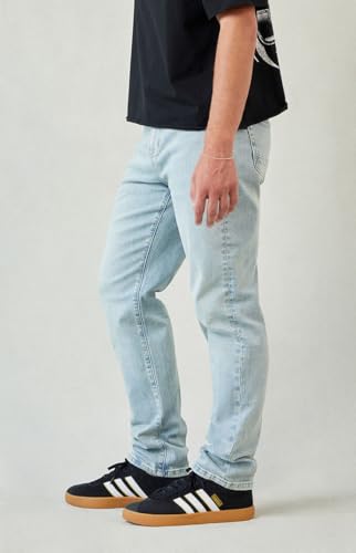 PacSun Men's Cade Straight Jeans Stretch Light Blue2
