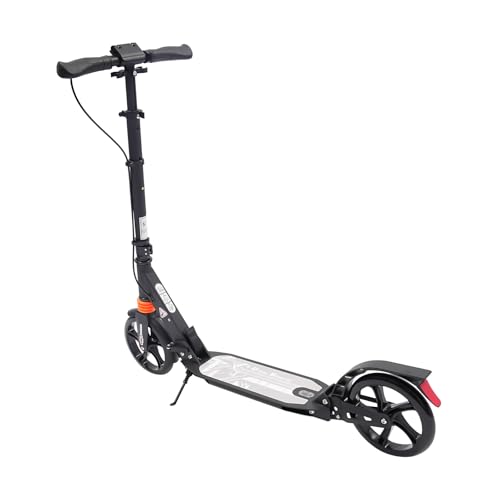 Patinete plegable con freno de mano, patinete plegable para adultos, con freno de mano, freno de pie, para hombres, mujeres