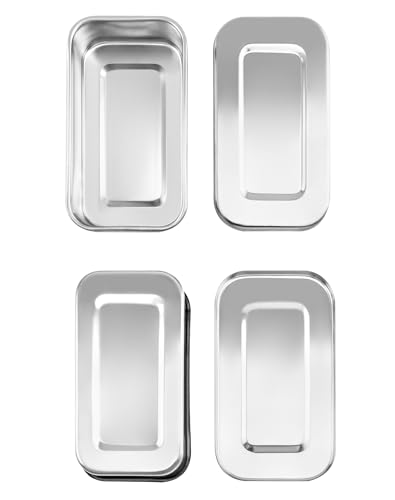 Boîte solide pour instruments QWORK en acier inoxydable durable 4 pièces - 5