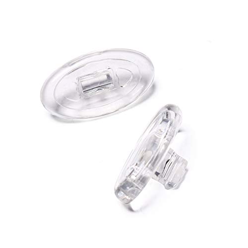 PapaViva Replacement Nose Pads Nose Pieces for Oakley Dart/Liv - Euro Fit (2 works Packed-Clear), Clear - Euro Fit (2 works Packed) - Image 2