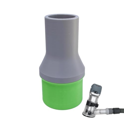 Vacuum Adapter Compatible with Makita DRT50Z & RT0700 or Clones Trimmer Routers – Also Compatible with Festool Cleantec Style Dust Extraction Systems