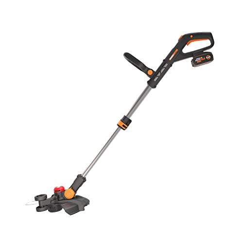 WORX Nitro WG173E.9 Accu-grastrimmer, 20 V, krachtige borstelloze motor, 33 cm snijcirkel, gebruikscomfort dankzij de rubberen handgreep, compatibel met PowerShare, zonder accu en oplader - Afbeelding 3