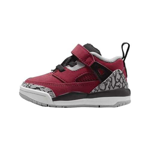 Jordan Spizike Low Baby/Toddler Shoes (FQ3952-600, Gym Red/Wolf Grey/Cool Grey/Black)