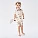 pureborn Kids Viscose From Bamboo Pajamas Set Pjs - Little Boy Short Sleeve Snug Fit Soft Sleepwear 2pcs Sports 6-7 Years