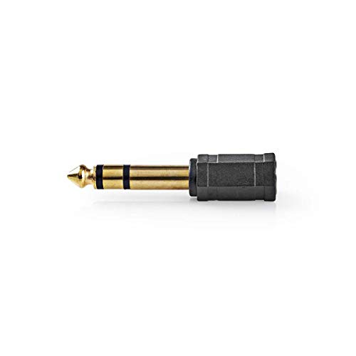 U & H Stereo Gold Plated Audio Adapter 6.35mm Male Jack to 3.5mm Female Headphone stereo Jack Adaptor Connector Converter Plug 1/8Inch