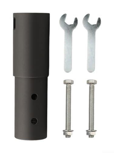 Helilyco Soporte adaptador de montaje en poste de aleación de aluminio para antena de satélite Starlink V2 con tornillos y llave inglesa
