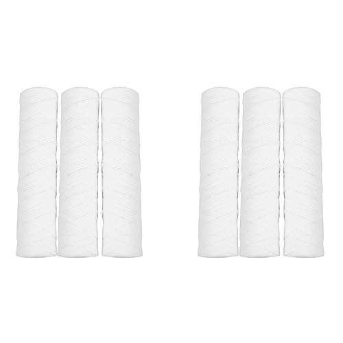 BLASHRD 6Pcs Purificador de Agua Cartucho de Filtro de Heridas de Cadena de 10 Pulgadas 5 Micrómetros PP Filtro de Algodón Filtro de Sedimentos
