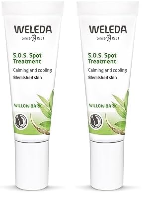 Weleda Clarifying S.O.S. Gel facial, corteza de sauce, 0.34 onzas (paquete de 2)