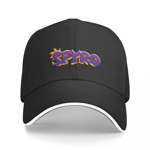 Casquette de baseball Spyro pour enfants et adultes | Chapeau de soleil noir