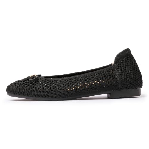 Image of Women's Comfortable Round Toe Bow Ballet Flats Shoes